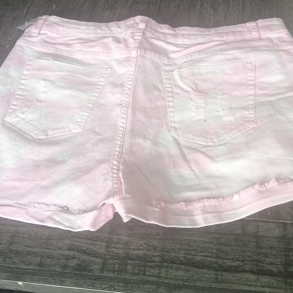 F21 3X Pink Acid Wash Shorts 3X - Picture 2 of 3
